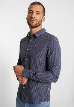 Pier One Uomo Camicia - Dark Blue