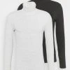 Pier One Uomo 2 PACK - Maglietta A Manica Lunga - Light Grey/black -Offerta Economica Pier One 03abc9fd97954ccca15bca835a96fa24