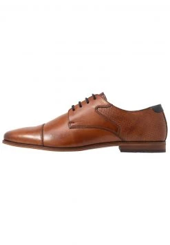 Pier One Uomo LEATHER - Stringate Eleganti - Cognac