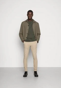 Pier One Uomo 5 PACK - T-shirt Basic - Dark Blue/grey/khaki