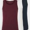 Pier One Uomo 3 PACK - Maglietta Intima - Dark Blue/bordeaux/off-white -Offerta Economica Pier One 047f83270e0d4959bc99cbf03388334f