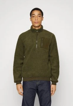 Pier One Uomo Felpa In Pile - Olive