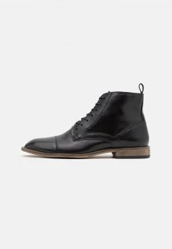 Pier One Uomo Stivaletti Stringati - Black