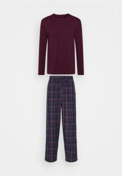 Pier One Uomo Pigiama - Bordeaux/dark Blue