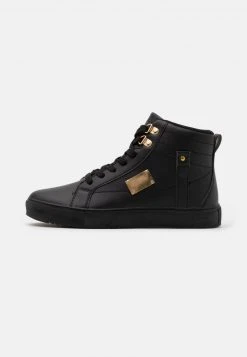 Pier One Unisex Sneakers Alte - Black/gold-coloured
