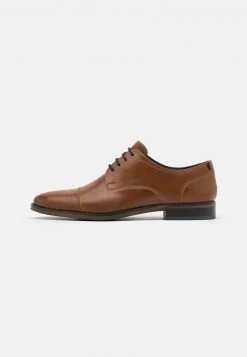 Pier One Uomo LEATHER - Mocassini Eleganti - Cognac