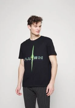 Pier One Uomo T-shirt Con Stampa - Black