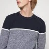 Pier One Uomo Maglione - Mottled Dark Blue -Offerta Economica Pier One 08e10c91034a4f1a9accd2410f46f79e