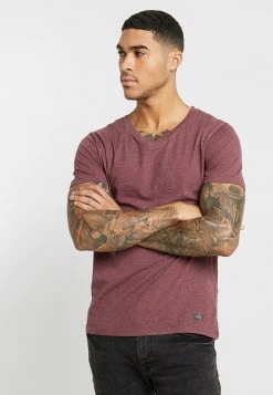 Pier One Uomo T-shirt Basic - Mottled Bordeaux