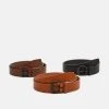 Pier One Unisex 3 PACK - Cintura - Black/brown/cognac -Offerta Economica Pier One 09d87bd208674428961aeac9990444a4