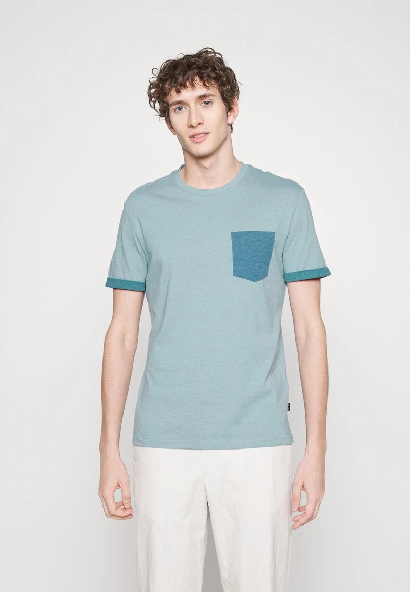 Pier One Uomo T-shirt Basic - Blue Grey 3 Pier One Uomo T-shirt Basic - Blue Grey