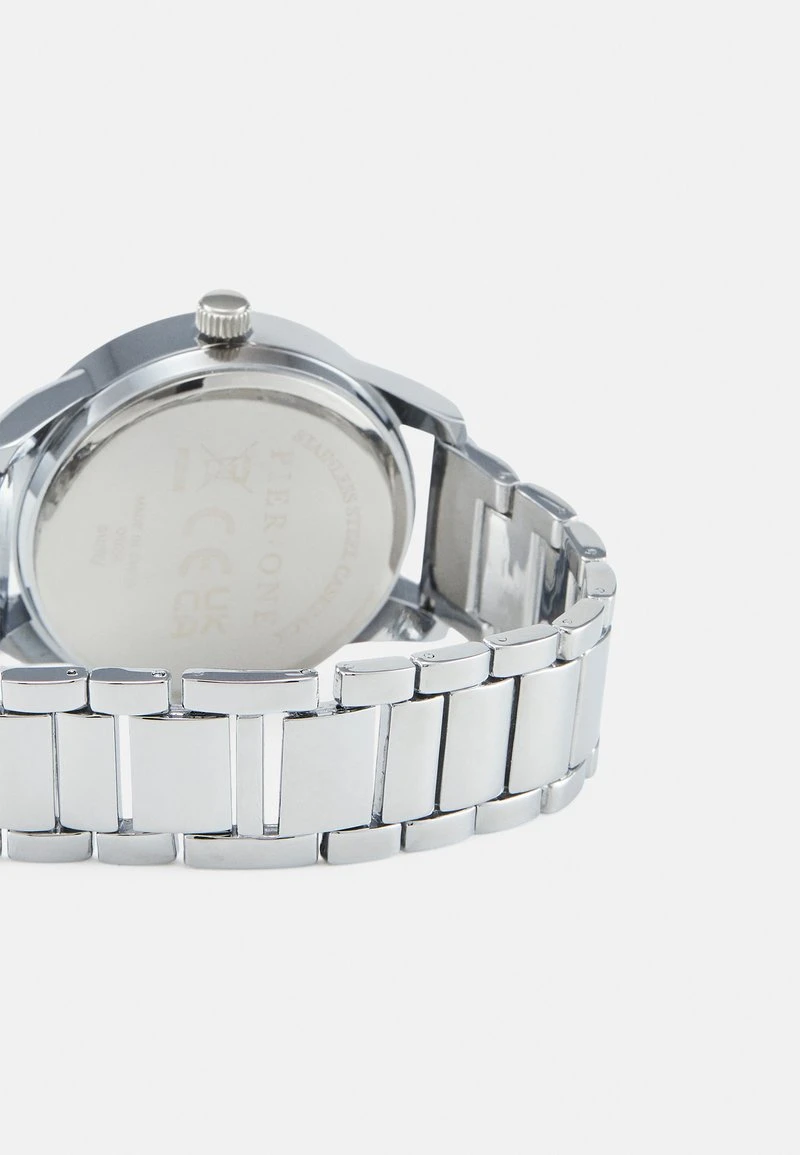 Pier One SET UNISEX - Orologio - Silver-coloured 4 Pier One SET UNISEX - Orologio - Silver-coloured - immagine 2