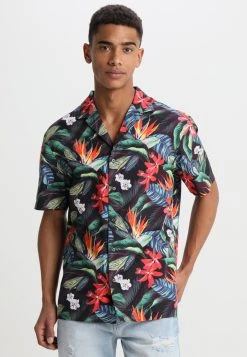 Pier One Uomo FLOWER RESORT - Camicia - Multicoloured