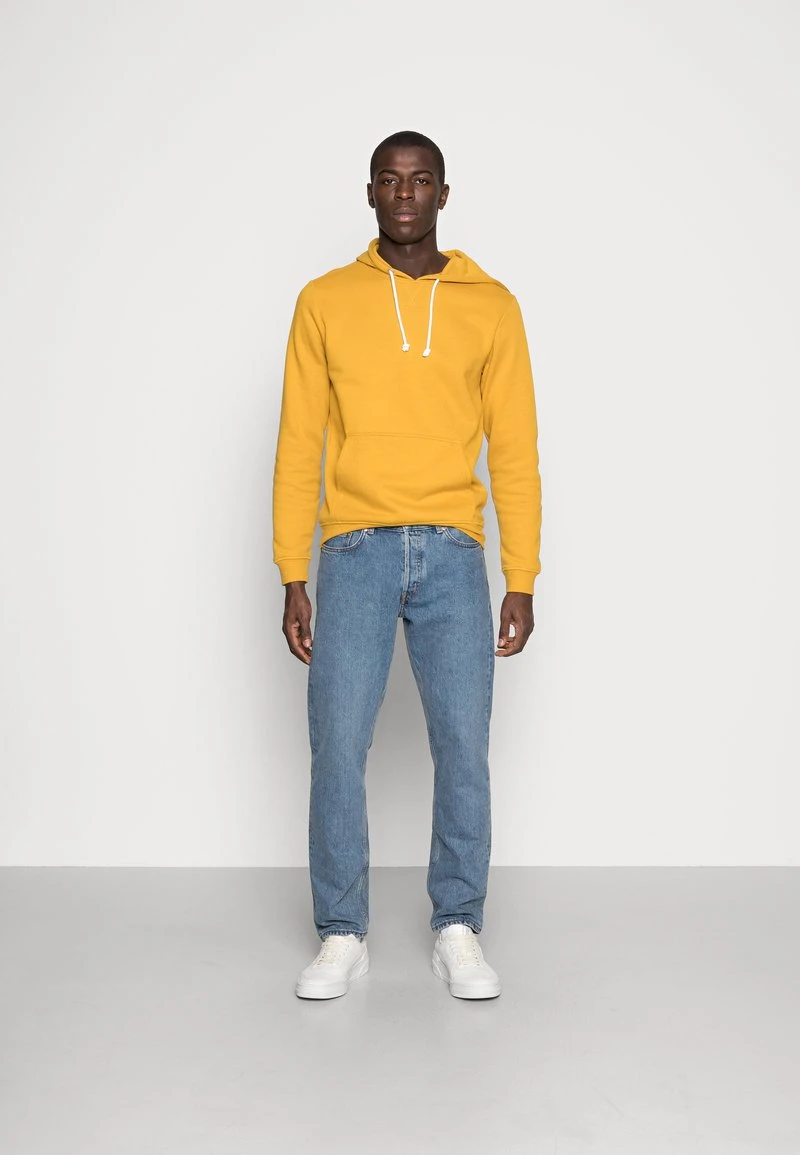 Pier One Uomo Felpa Con Cappuccio - Yellow 4 Pier One Uomo Felpa Con Cappuccio - Yellow - immagine 2