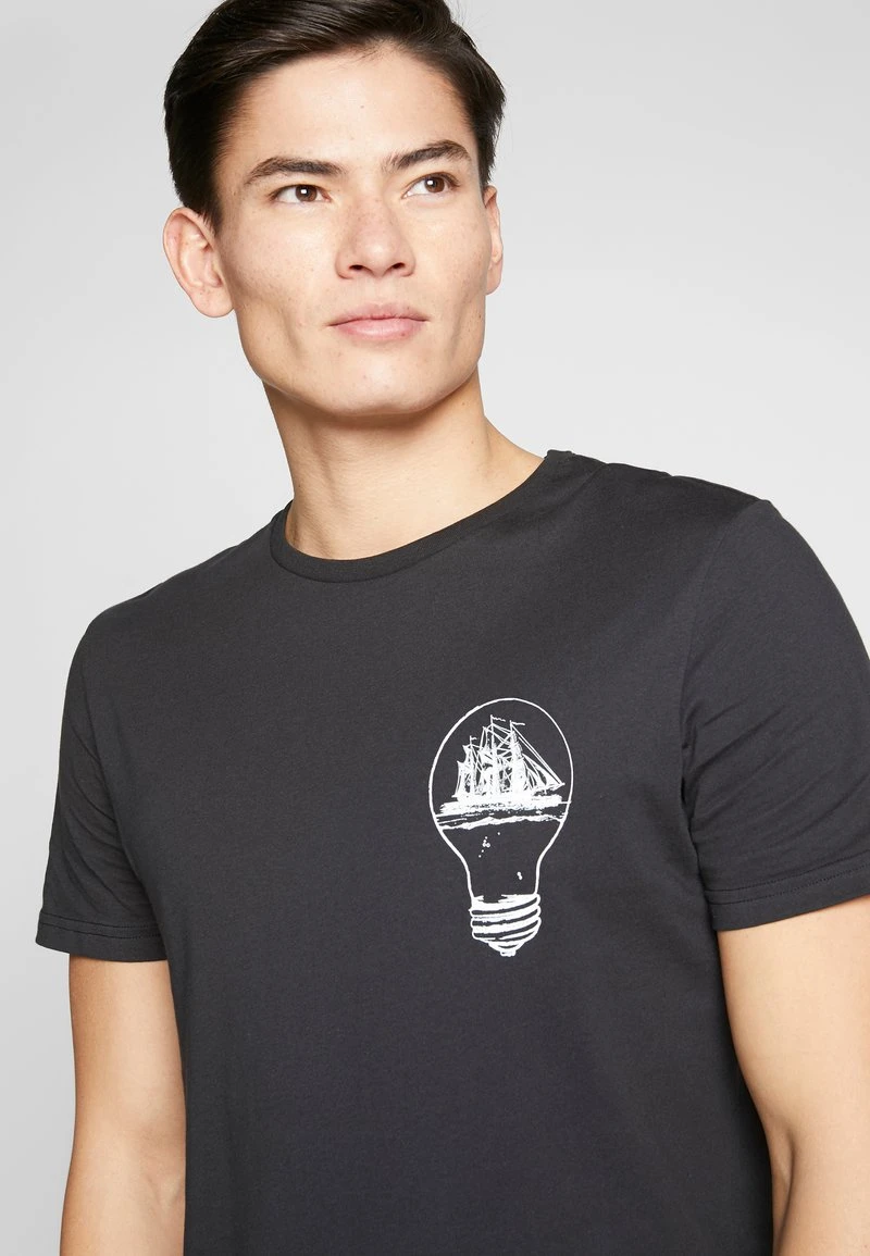 Pier One Uomo T-shirt Con Stampa - Black 6 Pier One Uomo T-shirt Con Stampa - Black - immagine 4