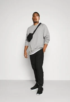 Pier One Uomo 2 PACK - Felpa Con Cappuccio - Black/mottled Grey