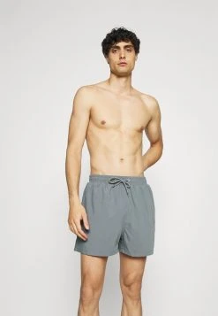 Pier One Uomo PEACHY SOFT BEACH SHORTS - Shorts Da Mare - Dark Grey