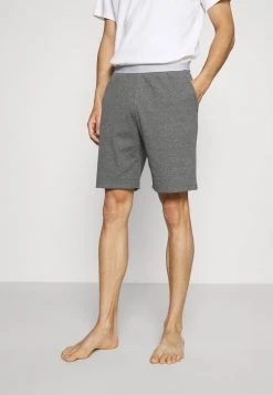 Pier One Uomo LOUNGE HENLEY SHORTS - Pantaloni Del Pigiama - Mottled Dark Grey