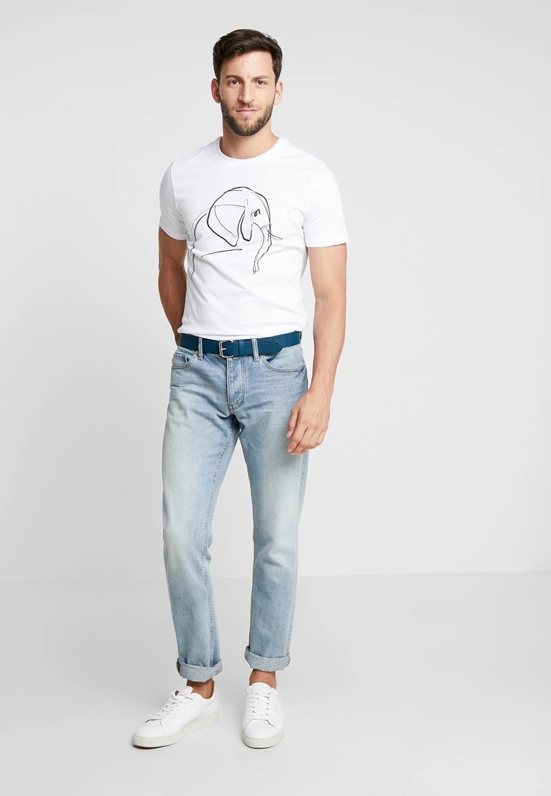 Pier One Uomo T-shirt Con Stampa - White 4 Pier One Uomo T-shirt Con Stampa - White - immagine 2