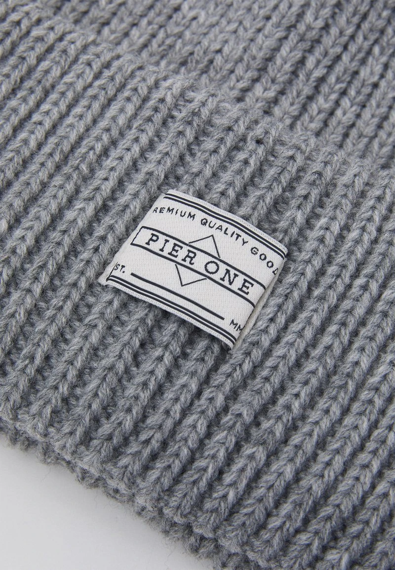 Pier One 3 PACK UNISEX - Berretto - Black/grey/khaki 6 Pier One 3 PACK UNISEX - Berretto - Black/grey/khaki - immagine 4