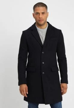 Pier One Uomo Cappotto Classico - Dark Blue