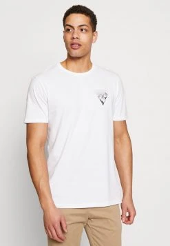 Pier One Uomo T-shirt Con Stampa - White