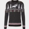 Pier One Uomo WINTERY CHRISTMAS JUMPER - Maglione - Black -Offerta Economica Pier One 1f29e5003384420ba463a74188a776d4