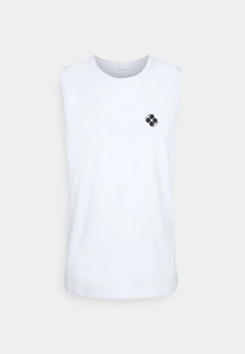 Pier One Uomo Top - White 9 Pier One Uomo Top - White - immagine 7