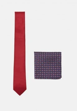 Pier One Uomo SET - Cravatta - Dark Red