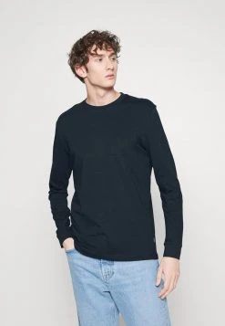 Pier One Uomo Maglietta A Manica Lunga - Dark Blue