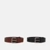 Pier One UNISEX 2 PACK - Cintura - Cognac/black -Offerta Economica Pier One 21bf245788ae4822936a14306df44356