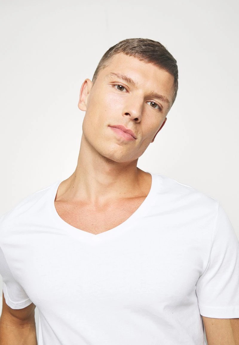 Pier One Uomo 2 PACK - T-shirt Basic - White 6 Pier One Uomo 2 PACK - T-shirt Basic - White - immagine 4