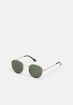 Pier One UNISEX - Occhiali Da Sole - Gold-coloured/green