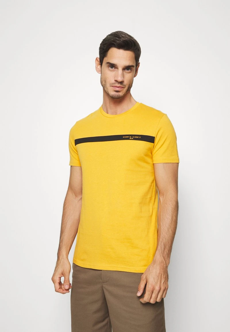 Pier One Uomo T-shirt Con Stampa - Yellow 3 Pier One Uomo T-shirt Con Stampa - Yellow