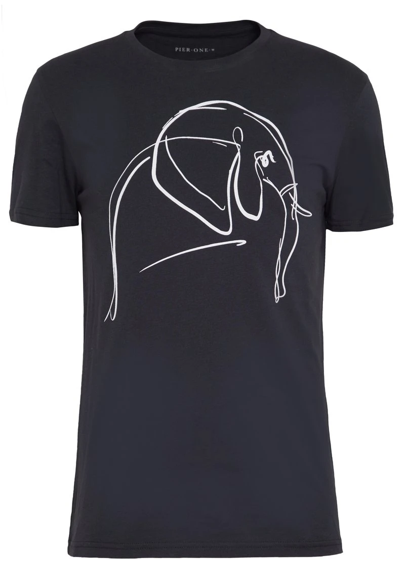 Pier One Uomo T-shirt Con Stampa - Black 6 Pier One Uomo T-shirt Con Stampa - Black - immagine 4