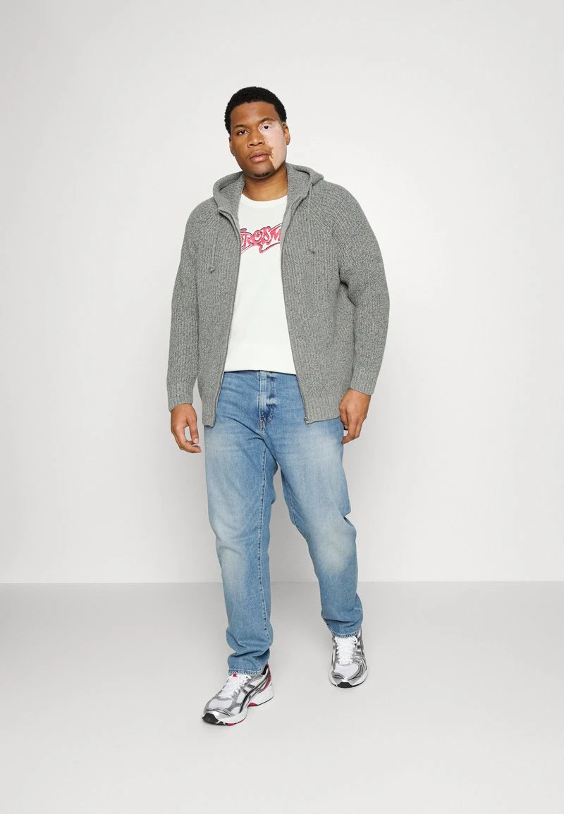 Pier One Uomo Cardigan - Mottled Light Grey 4 Pier One Uomo Cardigan - Mottled Light Grey - immagine 2