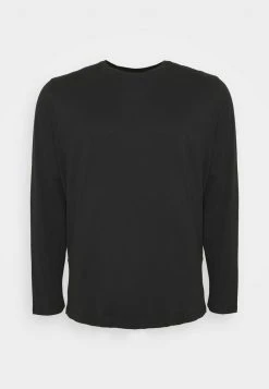 Pier One Uomo Maglietta A Manica Lunga - Black