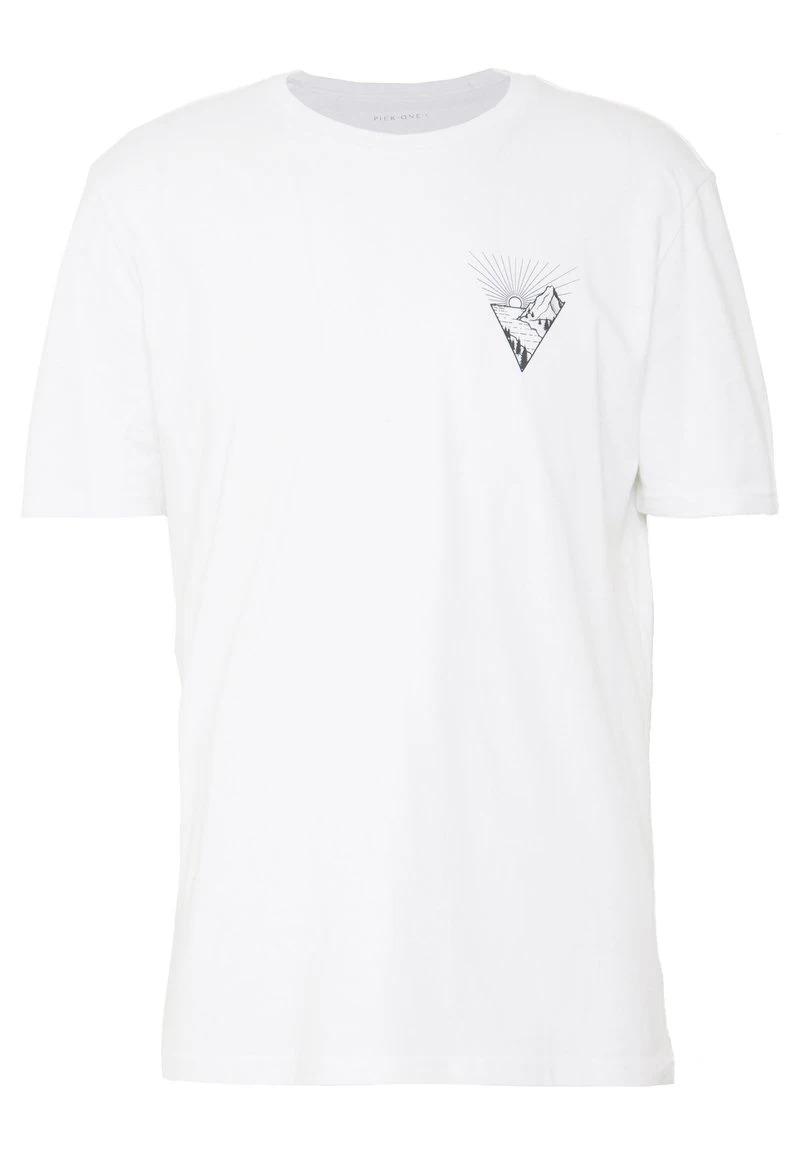 Pier One Uomo T-shirt Con Stampa - White 7 Pier One Uomo T-shirt Con Stampa - White - immagine 5