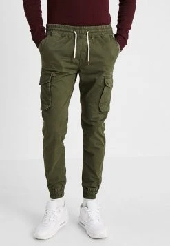 Pier One Uomo Pantaloni Cargo - Khaki