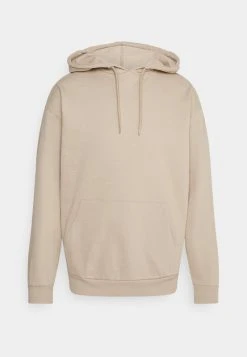 Pier One Uomo PLAIN SKATER HOODIE - Felpa - Beige