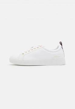 Pier One UNISEX - Sneakers Basse - White/gold-coloured
