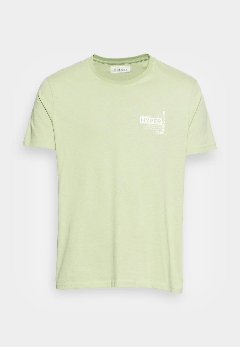Pier One Uomo T-shirt Con Stampa - Green 6 Pier One Uomo T-shirt Con Stampa - Green - immagine 4