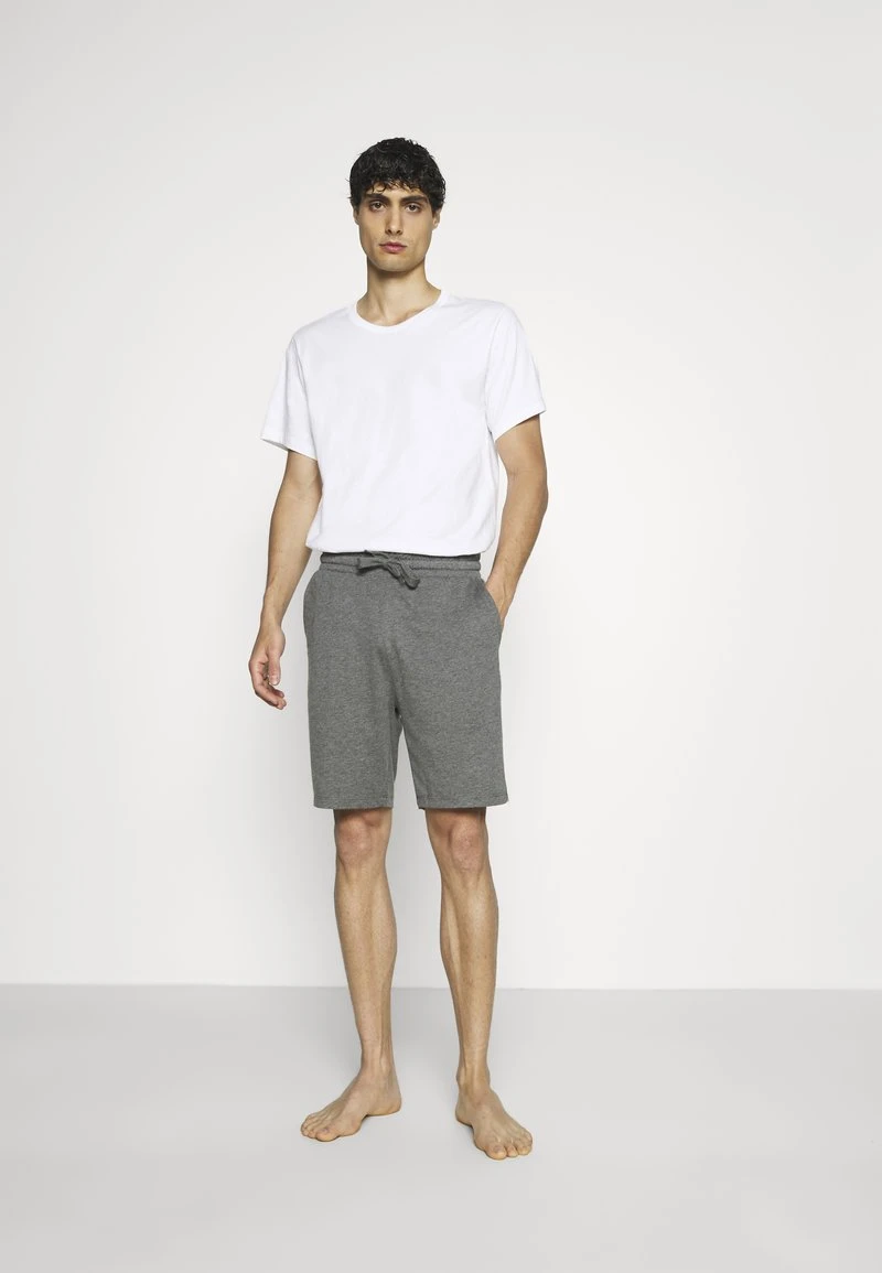 Pier One Uomo LOUNGE STRIPED SHORTS - Pantaloni Del Pigiama - Mottled Dark Grey/mottled Grey 4 Pier One Uomo LOUNGE STRIPED SHORTS - Pantaloni Del Pigiama - Mottled Dark Grey/mottled Grey - immagine 2