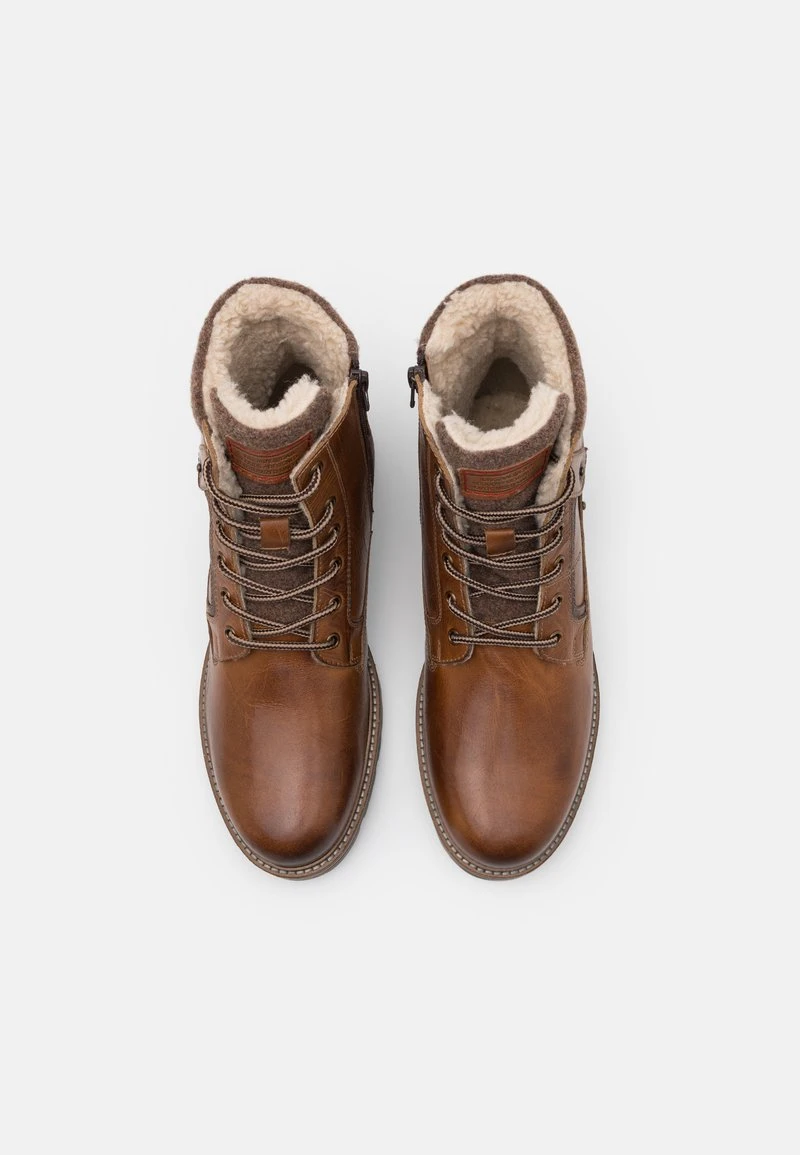 Pier One Uomo Stivaletti Stringati - Cognac 6 Pier One Uomo Stivaletti Stringati - Cognac - immagine 4