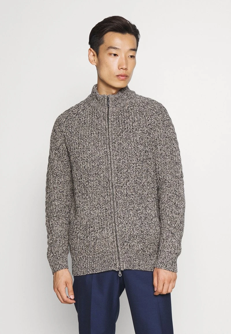Pier One Uomo Cardigan - Mottled Grey 3 Pier One Uomo Cardigan - Mottled Grey