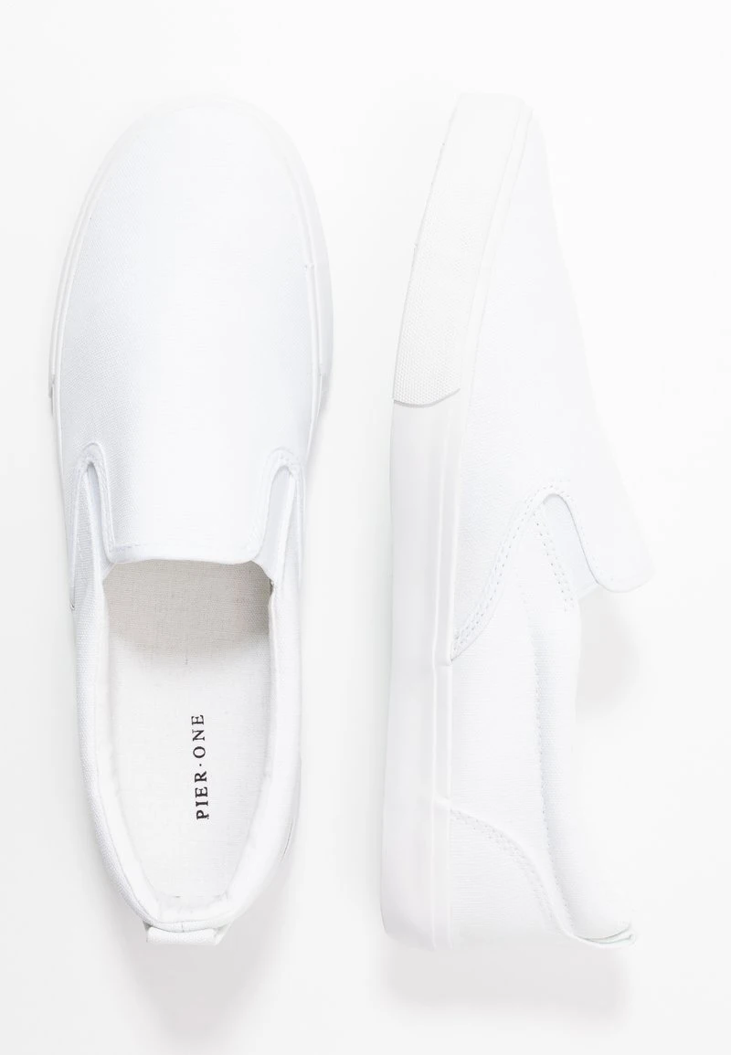 Pier One UNISEX - Scarpe Senza Lacci - White 4 Pier One UNISEX - Scarpe Senza Lacci - White - immagine 2