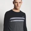 Pier One Uomo Maglietta A Manica Lunga - Black/mottled Dark Grey -Offerta Economica Pier One 3498134e32f840e2bd9efb3372617491