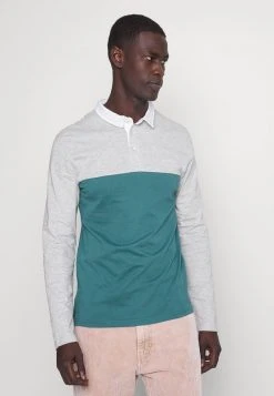 Pier One Uomo Maglietta A Manica Lunga - Mottled Grey