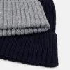 Pier One 2 PACK UNISEX - Berretto - Grey/dark Blue -Offerta Economica Pier One 35949e85cf2249dfa70e9205a0cfe933