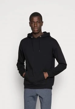 Pier One Uomo PLAIN SKATER HOODY - Felpa Con Cappuccio - Black